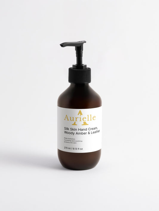 Silk Skin Hand Cream, Woody Amber & Leather